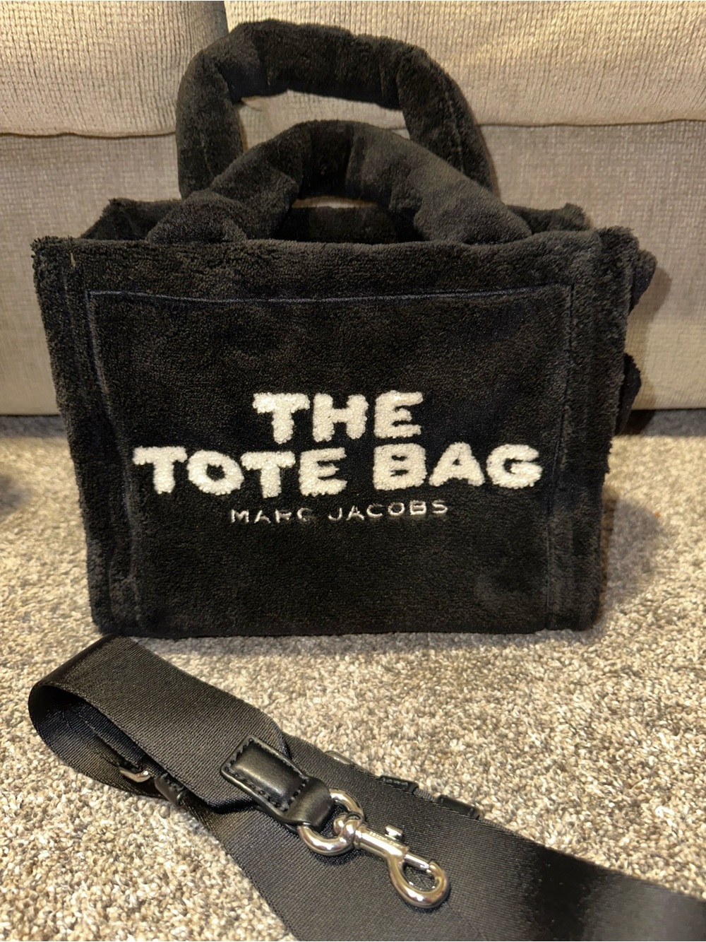 Marc Jacobs Black Terry 'The Tote Bag'